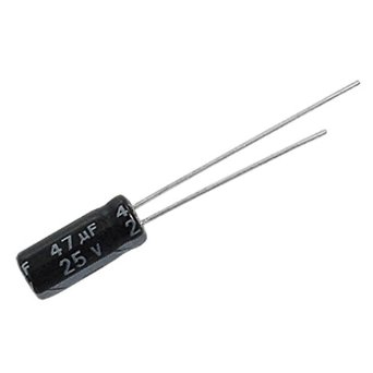 Capacitor (radial) 47 µF 25V