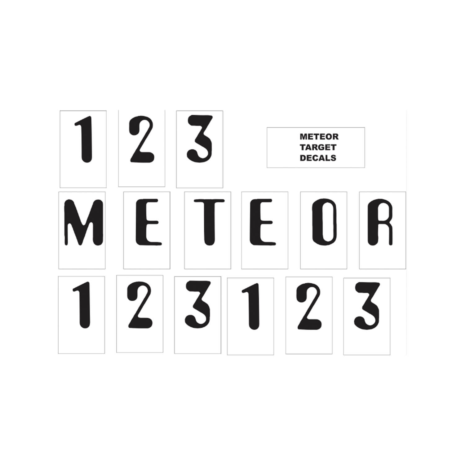 Meteor - Target Decals