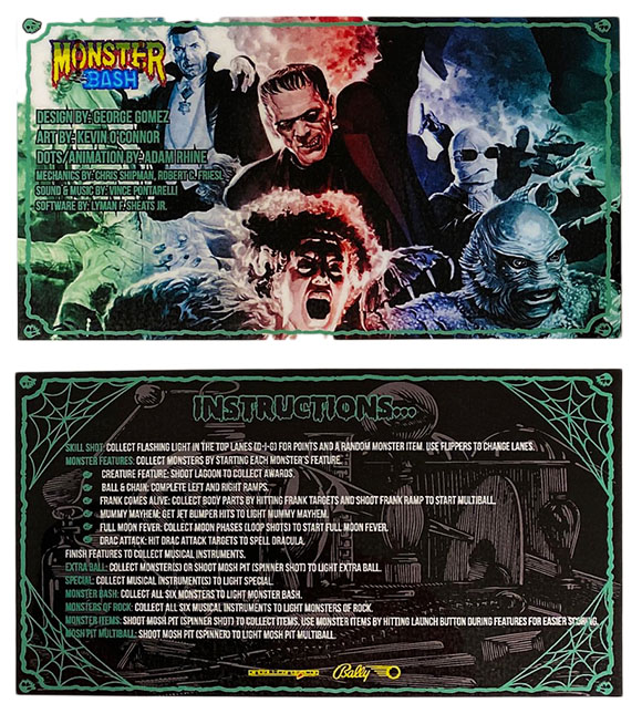 Instruktionskort - Monster Bash