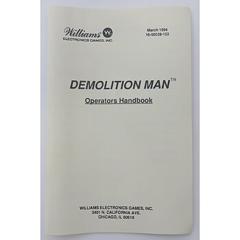 Demolition Man - Operator Handbook
