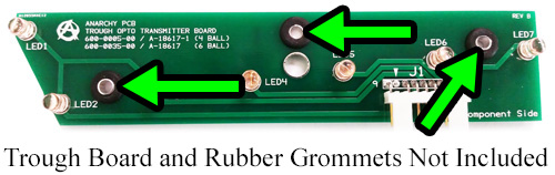Ball Trough Opto Board Metal Spacer - 2
