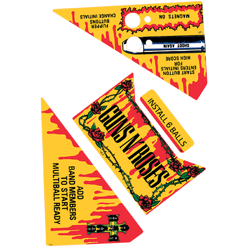 Guns N' Roses Apron Decal Set