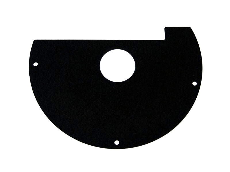 Pushbutton Cabinet Shield Set Black