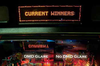 DMD No Glare Film For Stern Pinball Machines - Outer Mounting