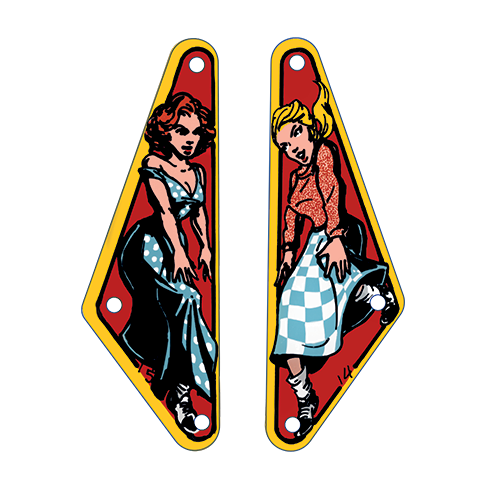 The Who's Tommy Pinball Wizard (Data East) - Slingshot Plastics (pair)