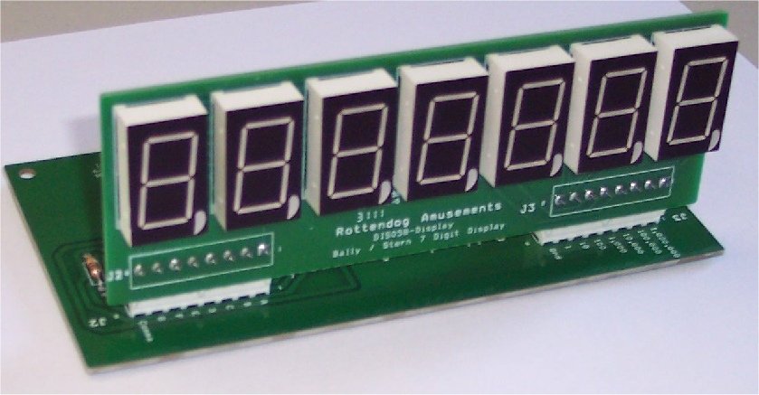 Bally / Stern 7 Digit Display w/ two 6 Digit