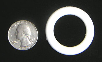 1" White Rubber Ring