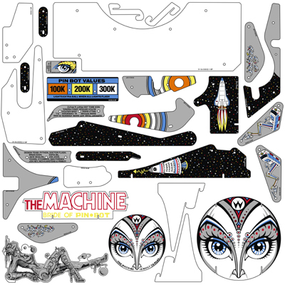 The Machine BRIDE OF PIN*BOT - Komplett plastset