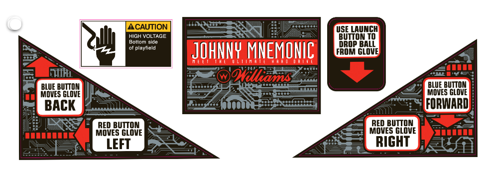 Johnny Mnemonic Apron Decal Set