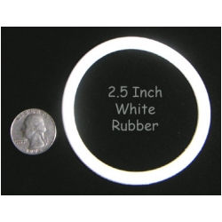 2-1/2" White Rubber Ring