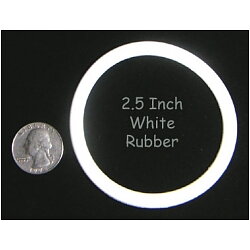 2-1/2" White Rubber Ring