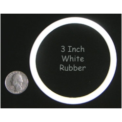3" White Rubber Ring