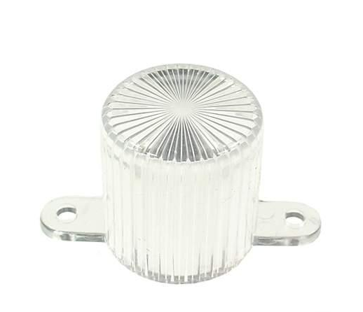Plastic Light Dome, screw tabs - Clear