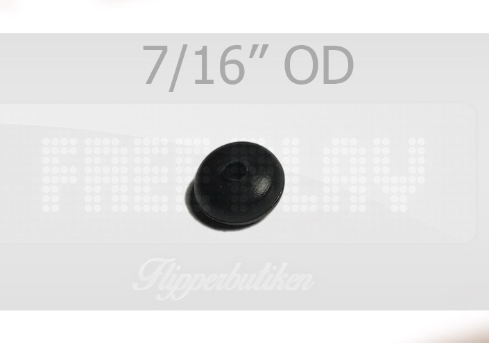 7/16" OD Black Rubber Ring - Premium