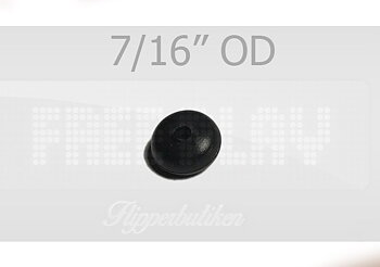 7/16" OD (ytterdiameter) svart gummiring - Premium
