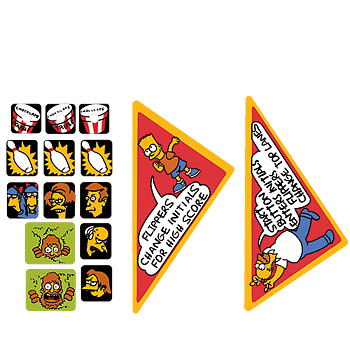 The Simpsons DE (1990) Decal Set