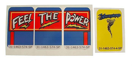 Whirlwind - Target dekaler Feel the Power + Tornado