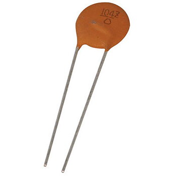 Capacitor (radial) 0,1 µF 50V