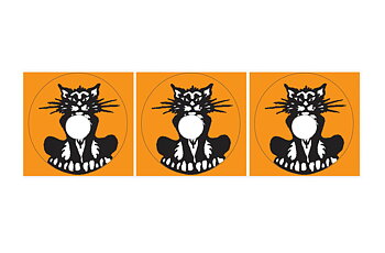 Bad Cats - Target dekaler (3 st)