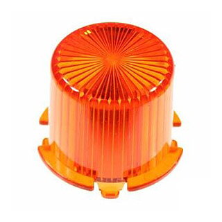 Plastic Light Dome, twist on - Amber