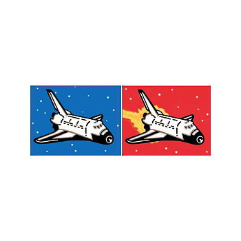 Space Shuttle - Spinner Decals