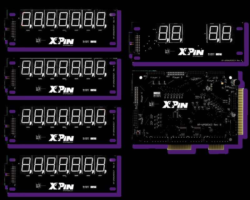 LED Display XP-WMS8363 for Williams Games - WHITE