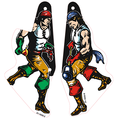 Black Rose - Slingshot Plastics (pair)