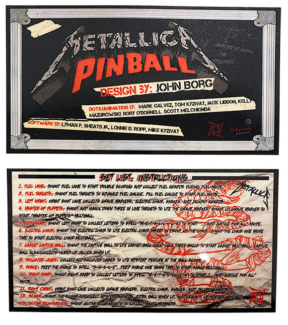 Instruktionskort - Metallica