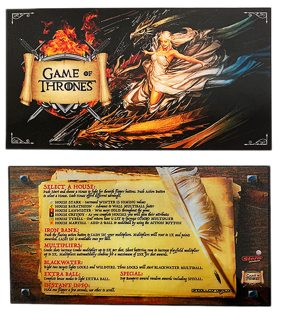 Instruction Card - Game of Thrones