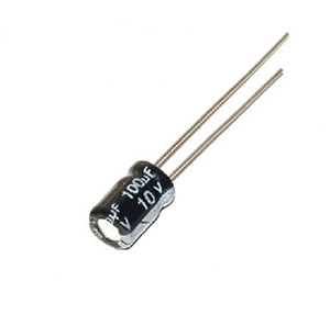 Capacitor (radial) 100 µF 10V