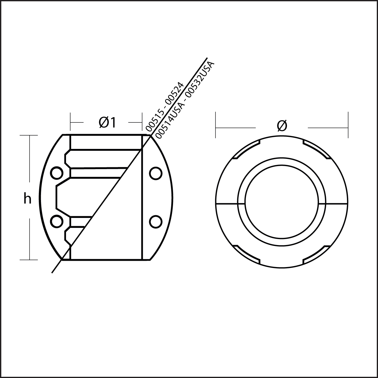 Zn-anod för 60 mm axel - 3