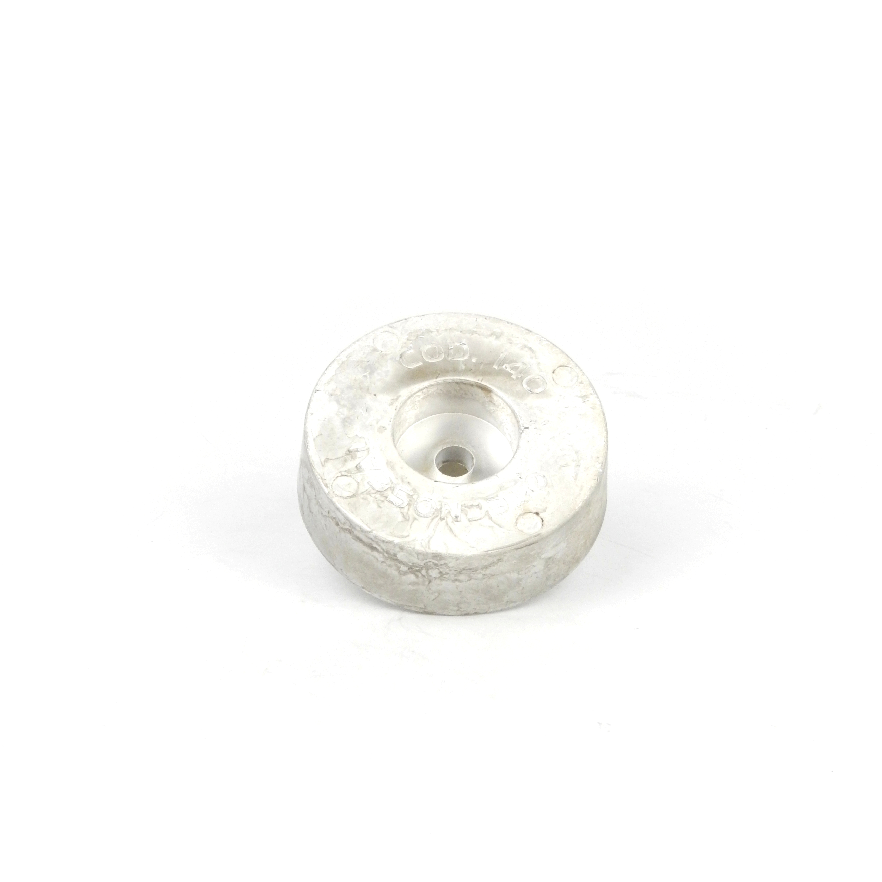 Rund anod av magnesium, 125 mm, för skrov