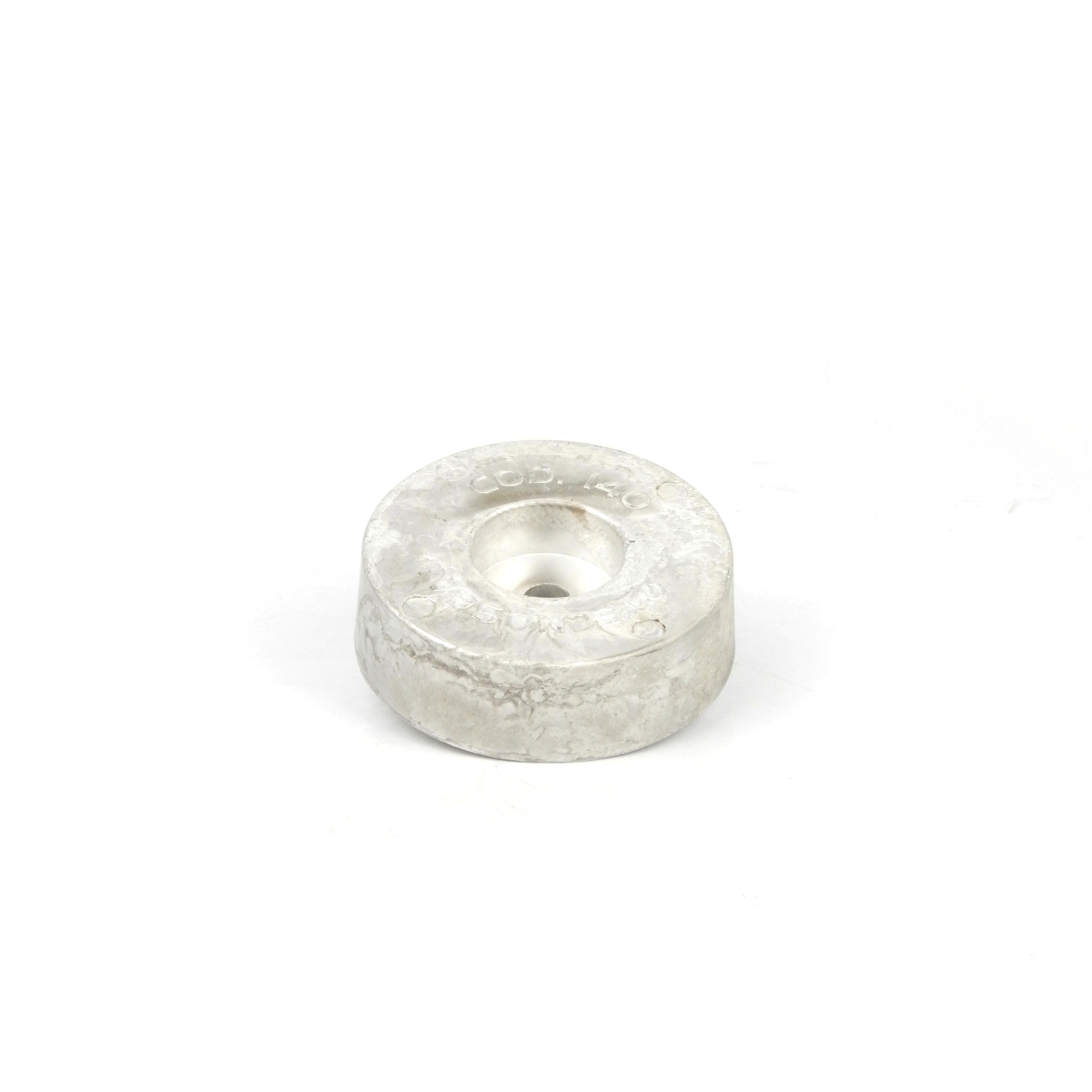 Rund anod av magnesium, 125 mm, för skrov