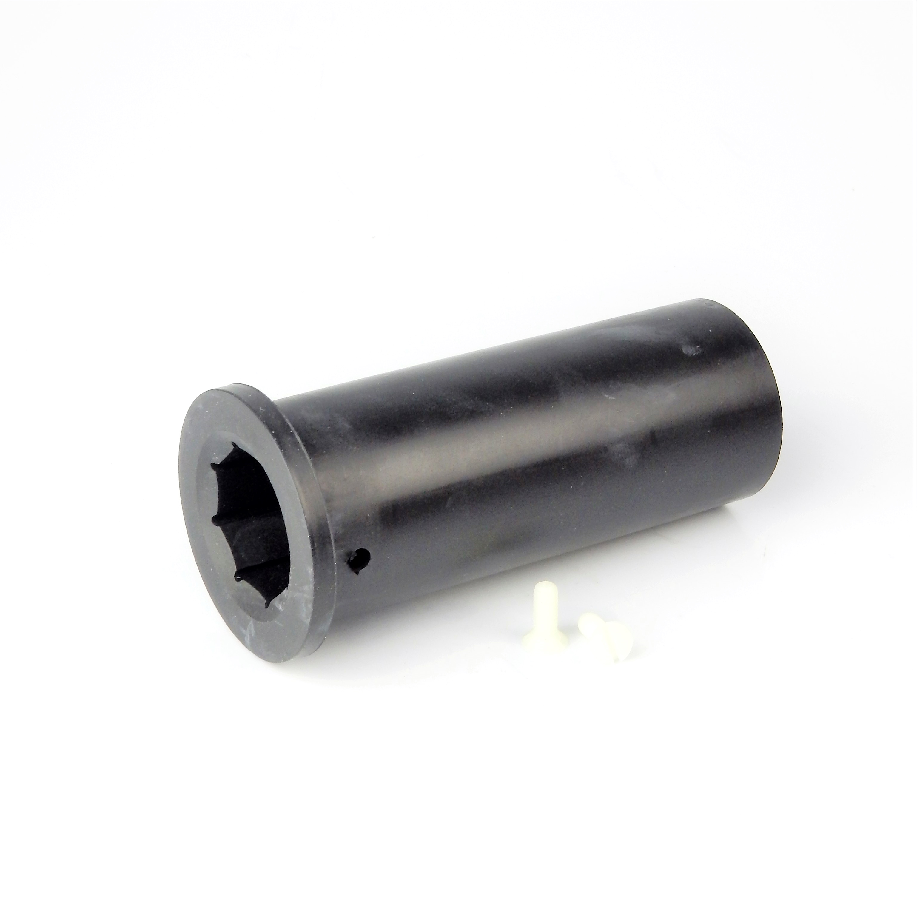 Lager 35 × 54 × 140 mm, av gummi med fläns