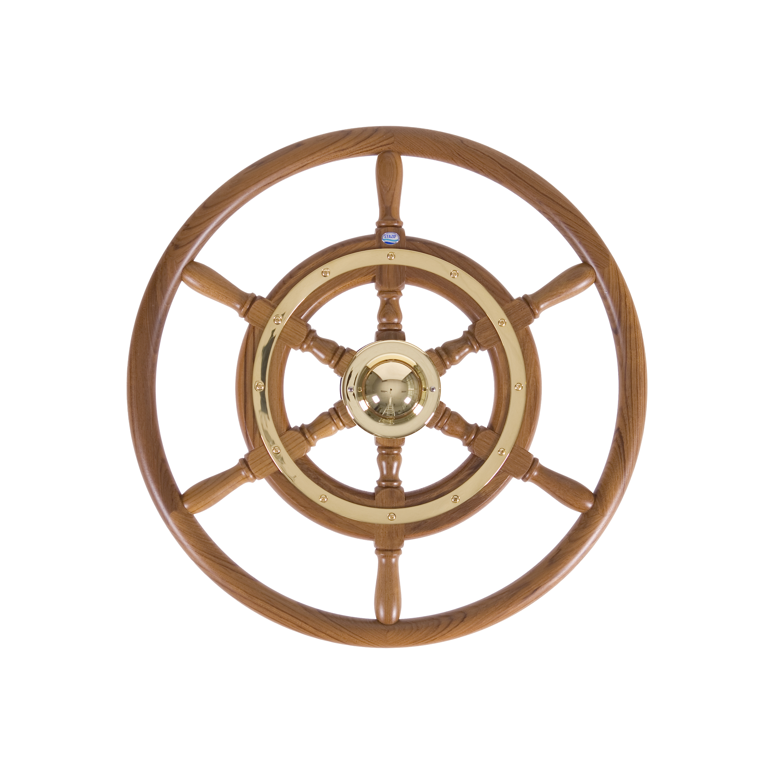 02. Pinnratt med greppring i teak med beslag