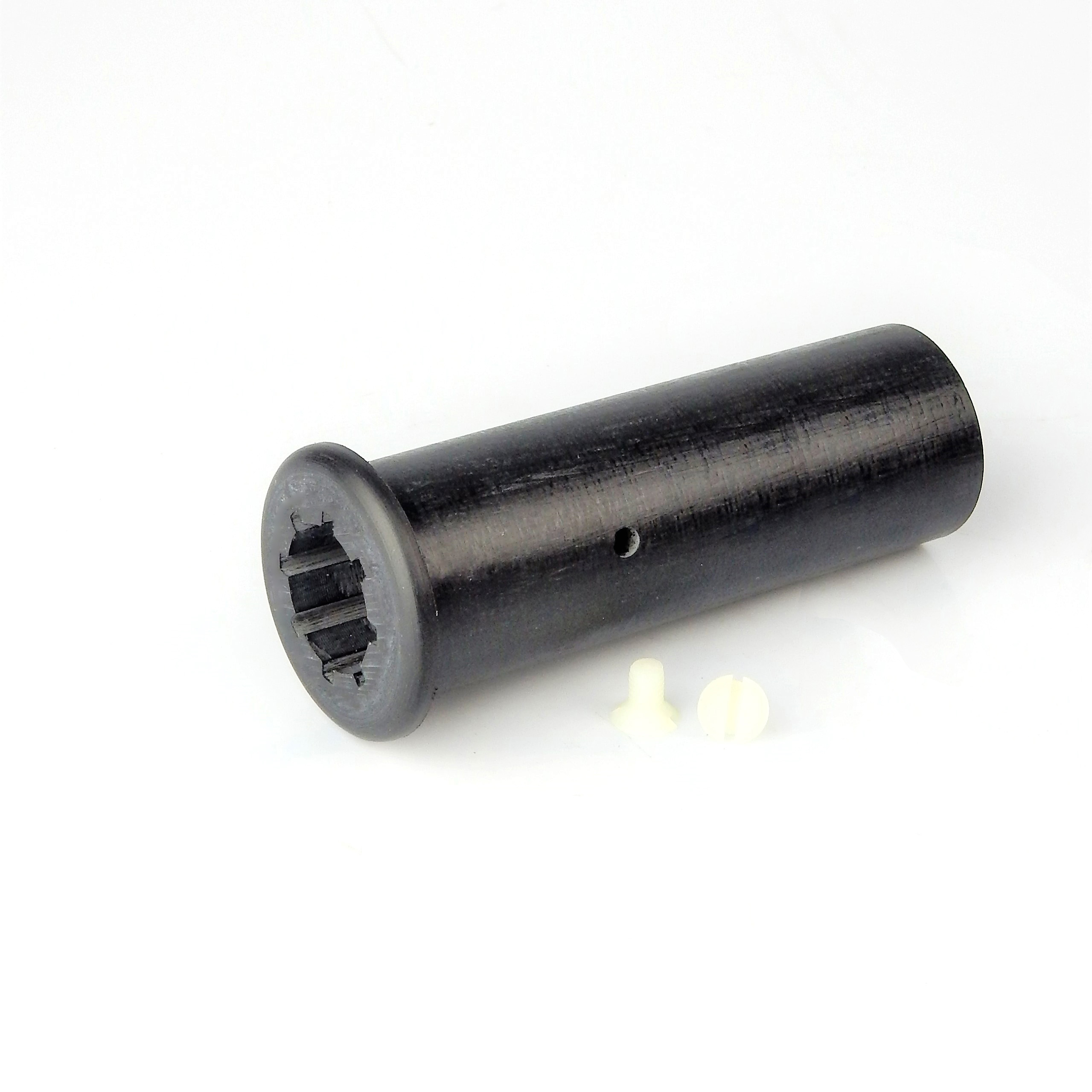 Lager 25 × 40 × 120 mm, i gummi med fläns