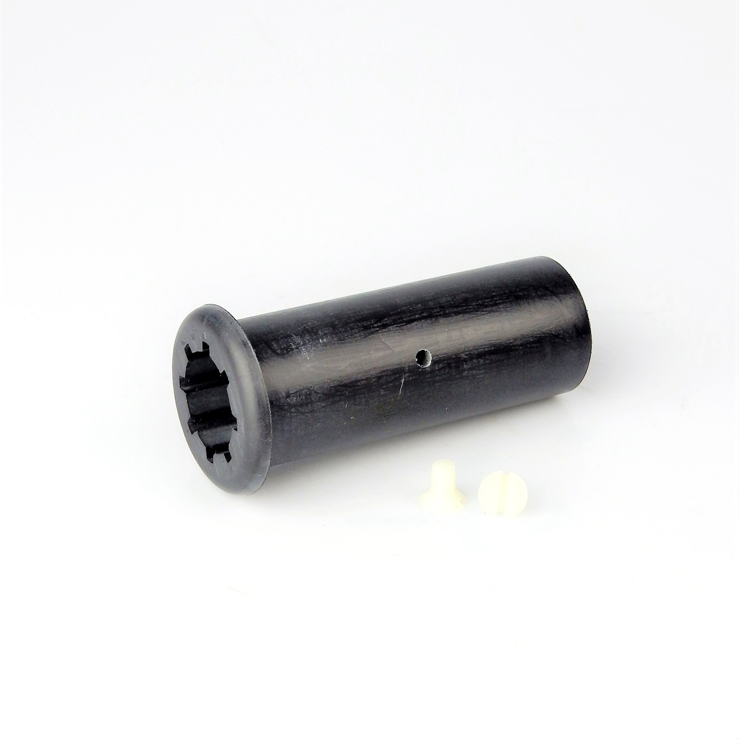 Lager 25 × 36 × 100 mm, i gummi med fläns