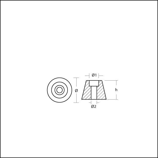 Anod till Sidepower bogpropeller - 3