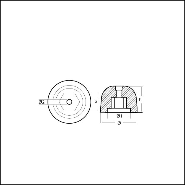Anod till Sidepower bogpropeller - 4