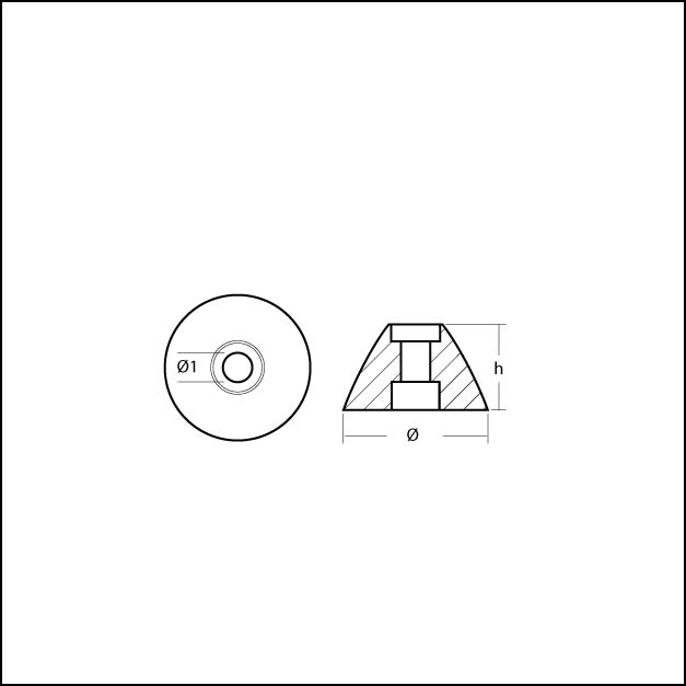 Anod till Sidepower bogpropeller - 3
