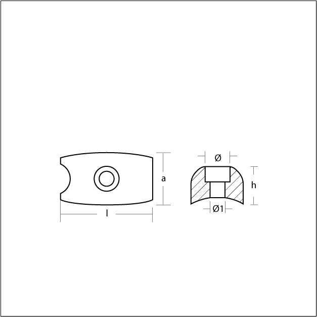 Anod till Sidepower bogpropeller - 6