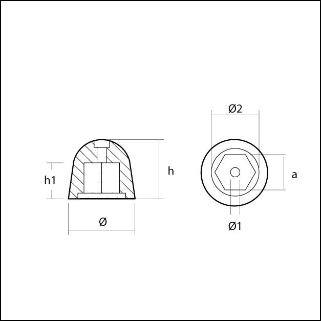 Anod till Sidepower bogpropeller - 5