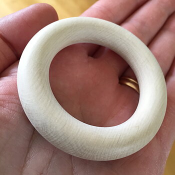 Bitring i trä, 2-pack