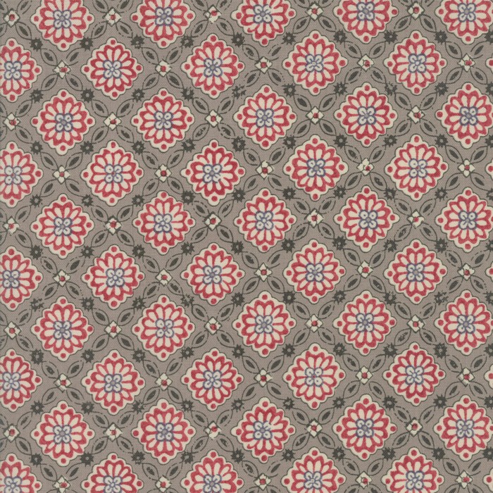 Pondicherry Diamond Floral on Dove