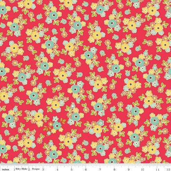 Sidewalks floral red