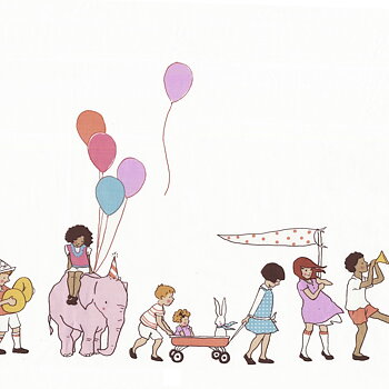 On parade