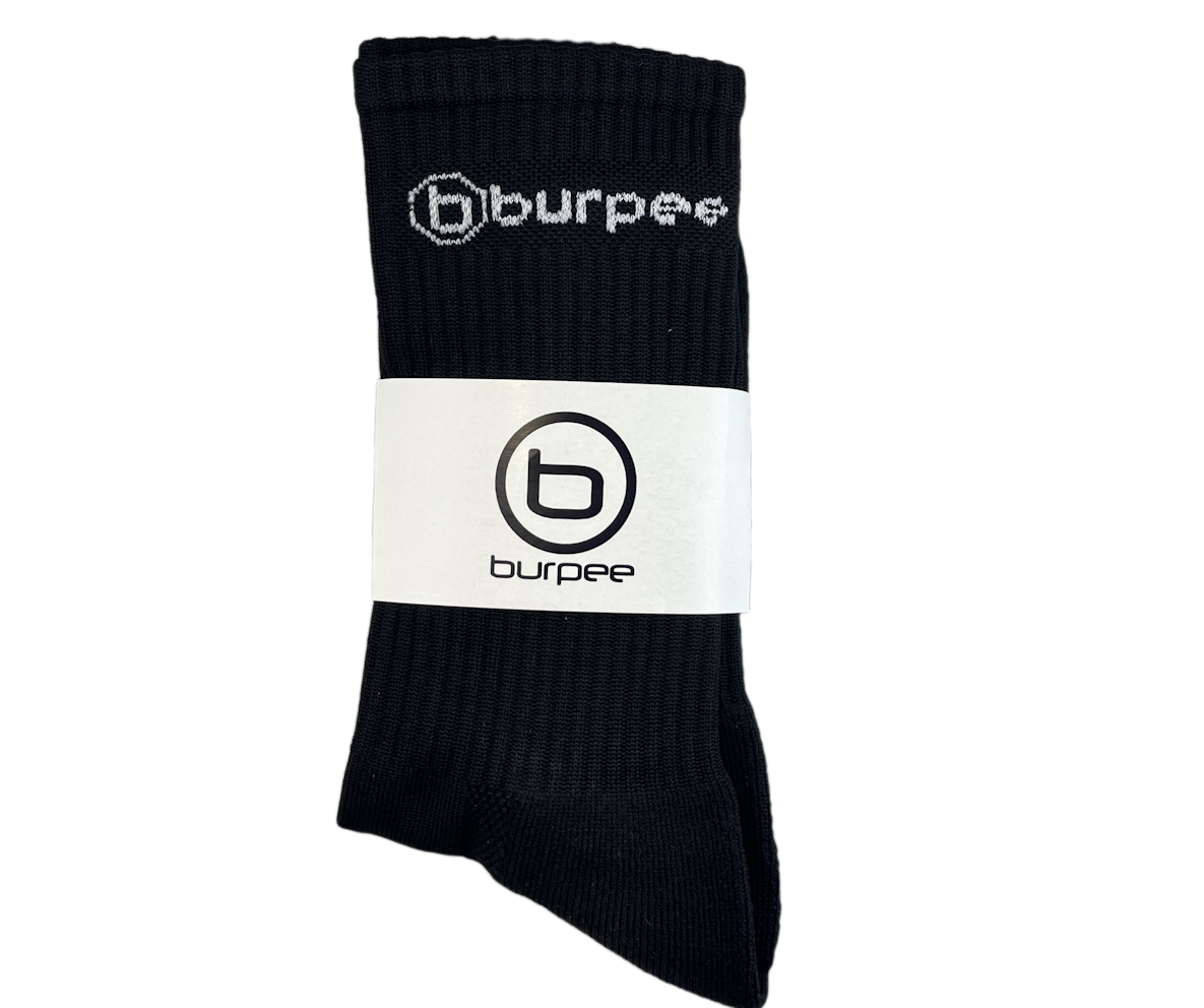 Burpee Crew Socks Black - Made for training