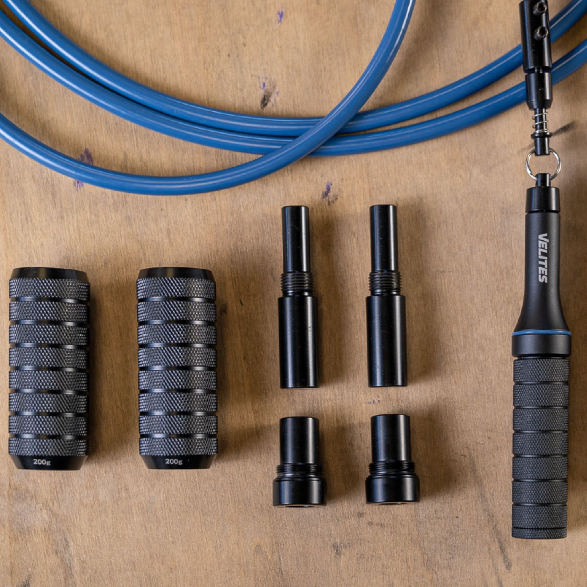 Jump Rope Earth 2.0 Black + Weights Pack - 2