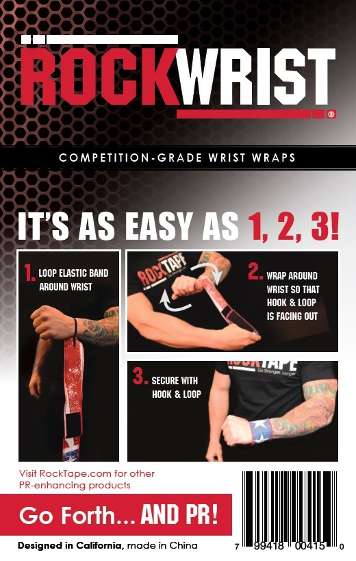 RockWrist - Wrist Wraps Black - 3