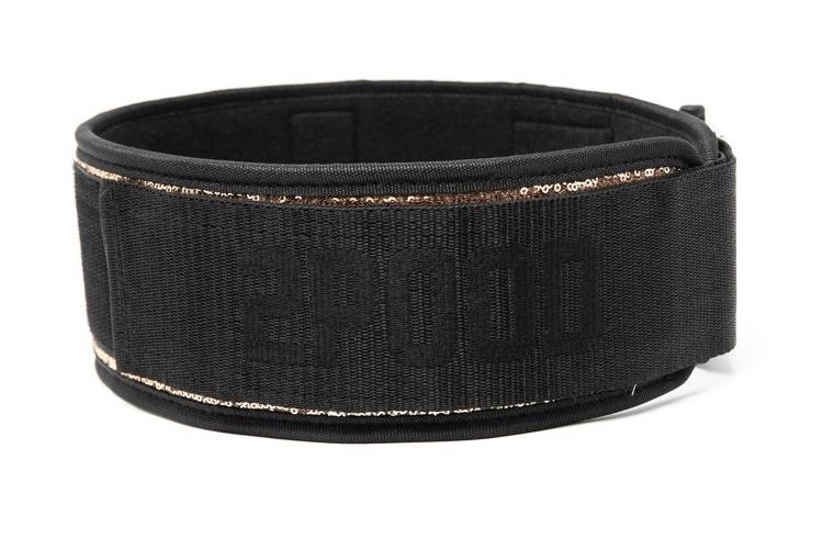 2POOD Classy Bling Rose Gold Straight Weightlifting Belt - 3